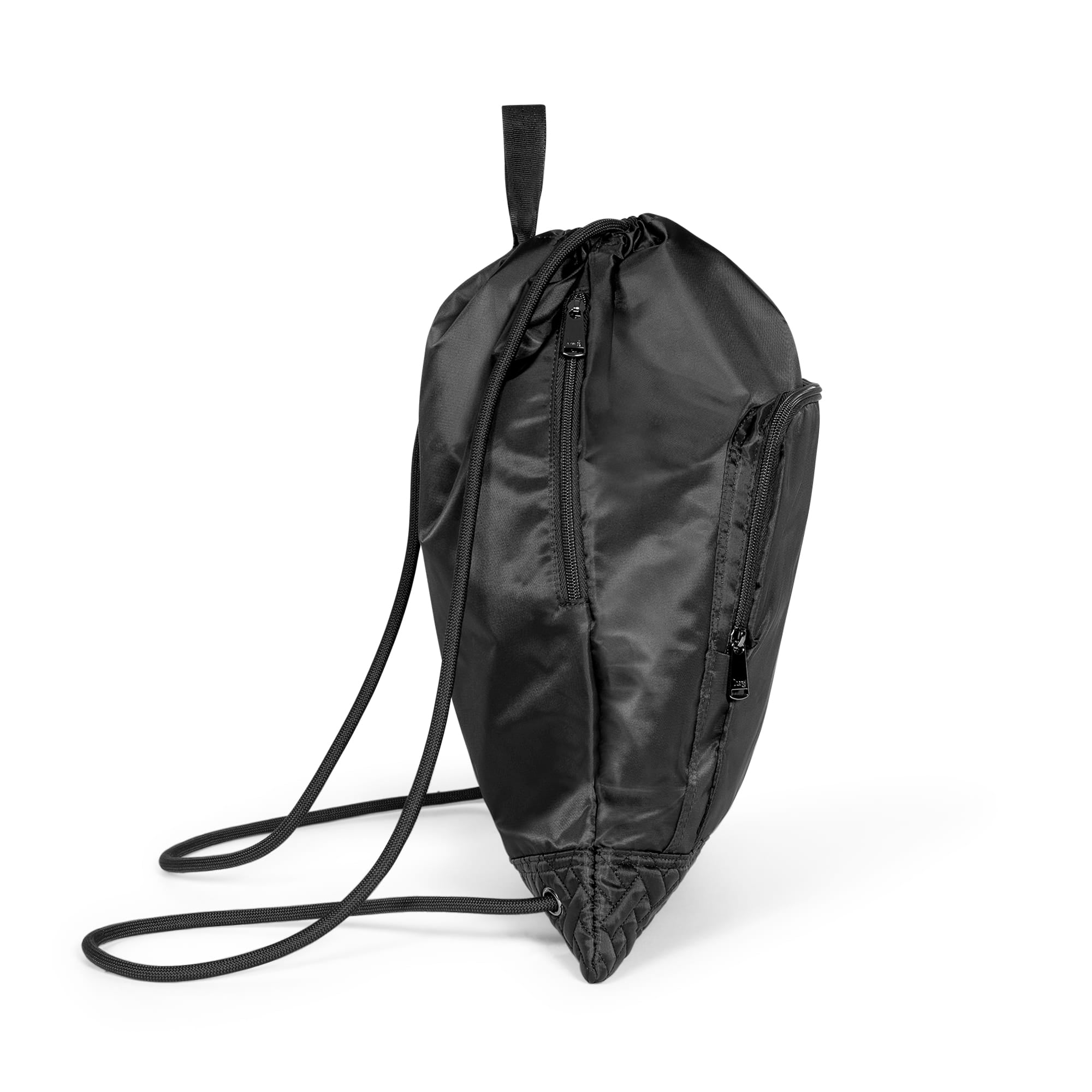 Jumping Jack Drawstring Backpack - MIDNIGHT BLACK - JumpingJack_Black_03